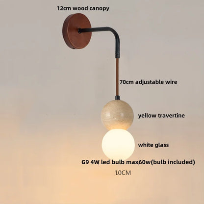 Decorbites™ LED Weißes Glas Wandlichter Armatur Moderner Zugschalter Nachttischleuchte