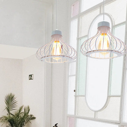 Decorbites™ Industrieller Käfig-LED-Hängeleuchte für moderne Vintage-Kronleuchter im Wohnzimmer