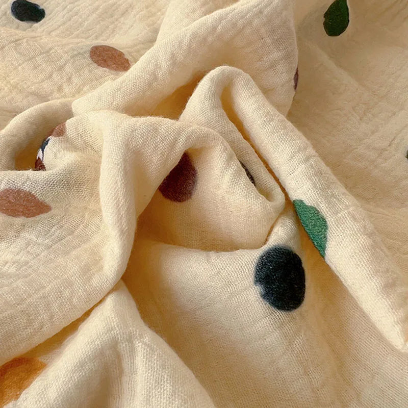Cotton Cartoon Travel Blanket