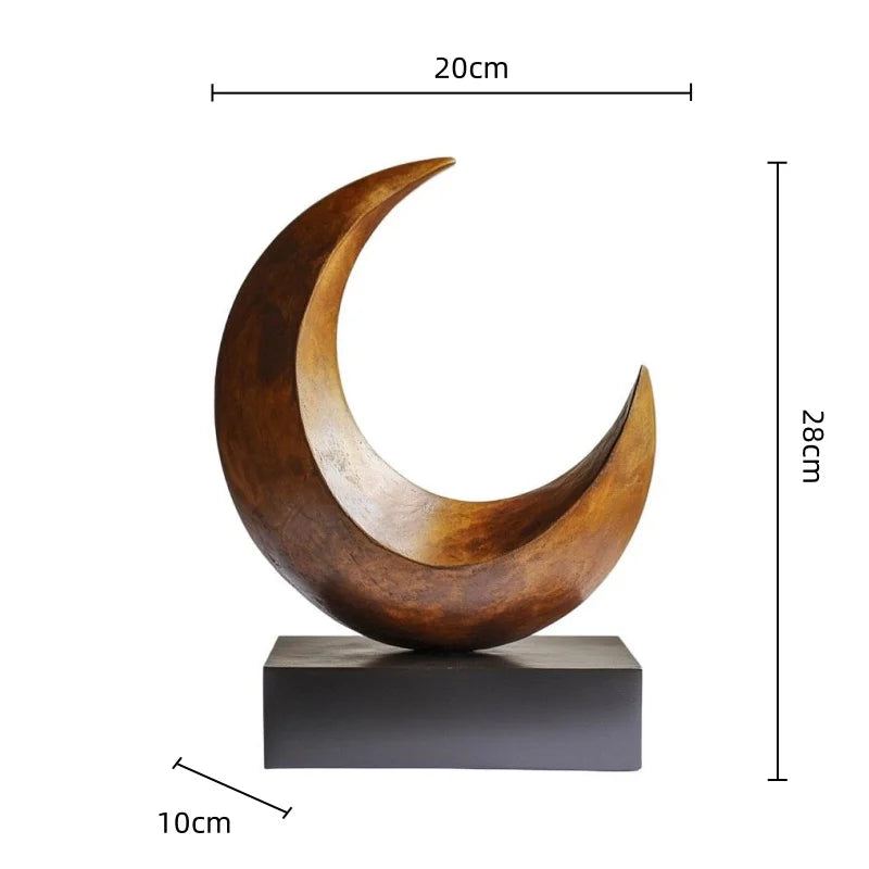 Gold Resin Geometric Figurines