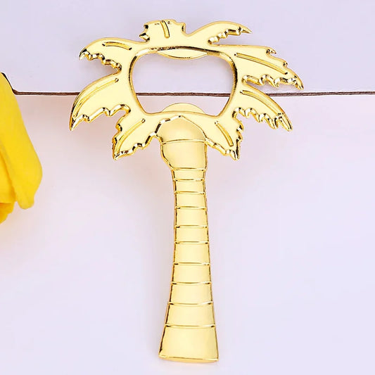 Decorbites™ Kokosnusspalmen-Flaschenöffner in Silber & Gold: Hochzeitsküchenutensil