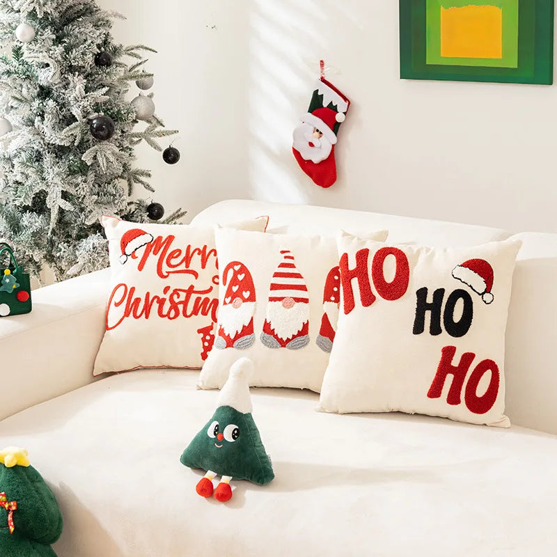 Decorbites™ gestickte Weihnachtskissenbezüge für festliche Dekoration