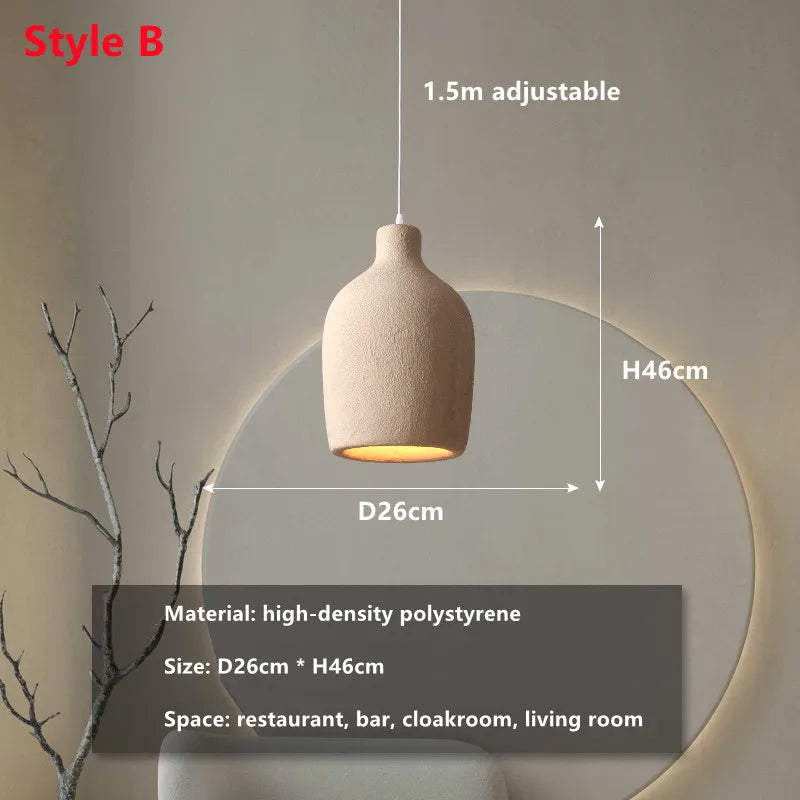 Decorbites™ LED-Kronleuchter: Minimalistisches Beton-Hängeleuchte für Schlafzimmer und Wohnzimmer