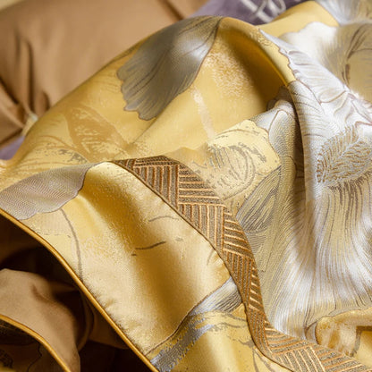 DecorBites™ Jacquard Bedding Set in 1000TC Egyptian Cotton, Queen/King Size Bedlinens