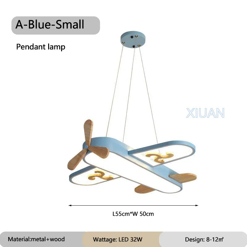 Metal Airplane Pendant Light