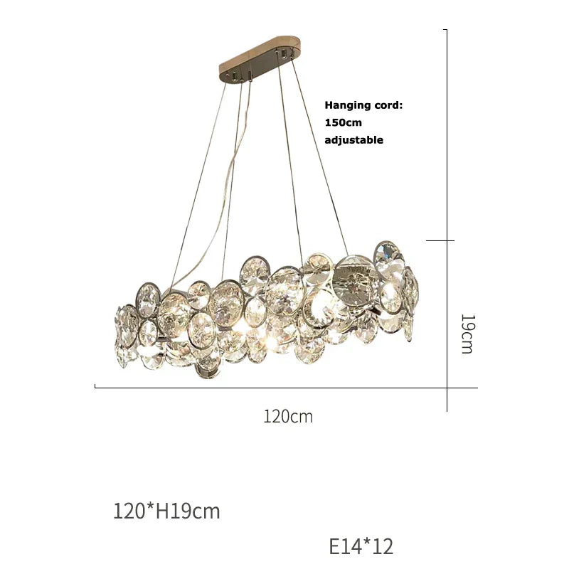 Decorbites™ Kristall-Magie-Ring dimmbare LED-Pendelleuchte für Wohnzimmer & Foyer