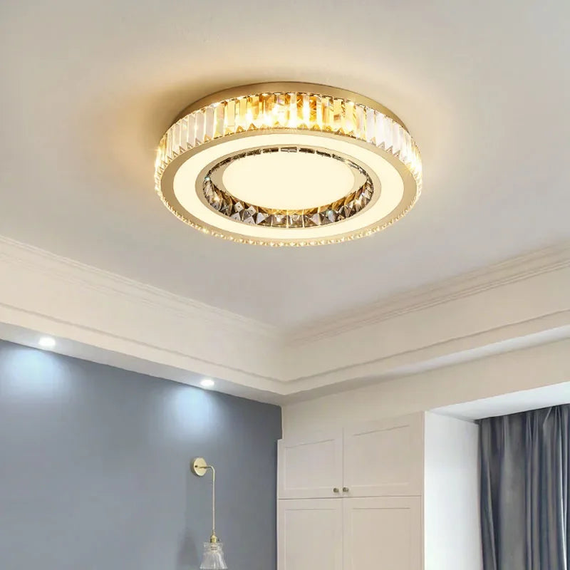 Gold Double Layer Chandelier