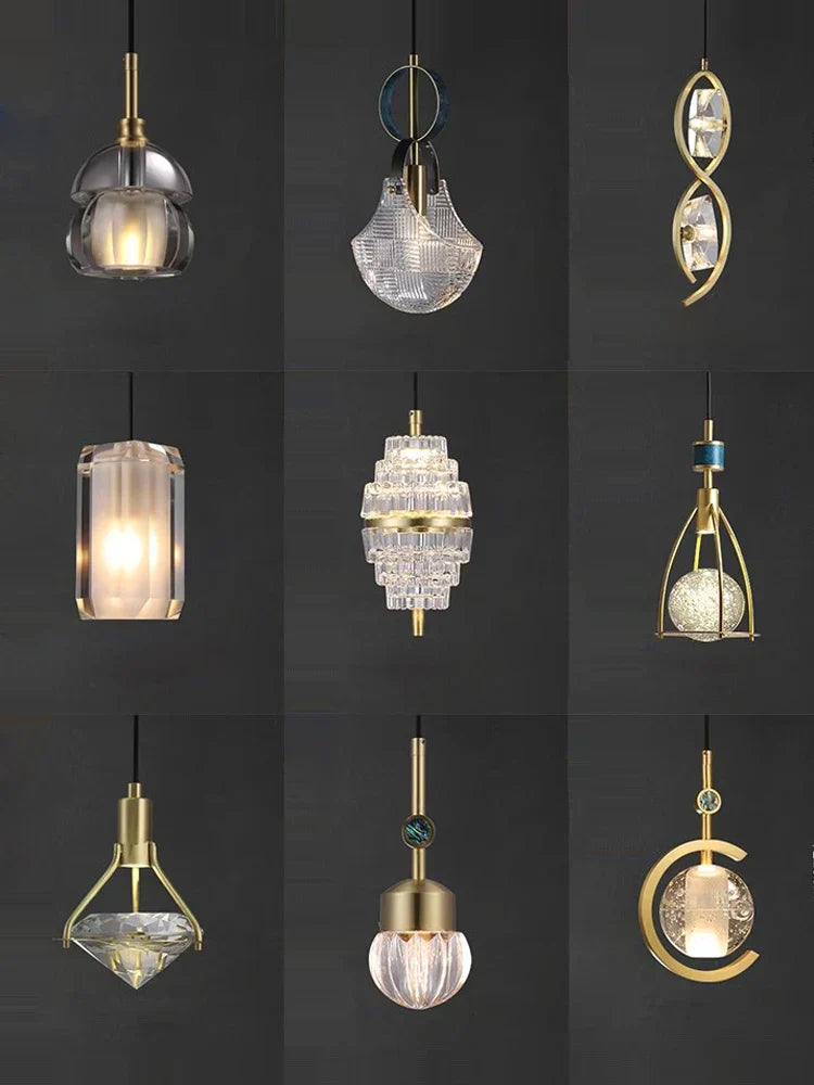 DecorBites™ Crystal LED Ceiling Chandelier - Dimmable Art Deco Pendant Light