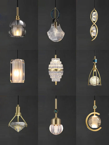 DecorBites™ Crystal LED Ceiling Chandelier - Dimmable Art Deco Pendant Light