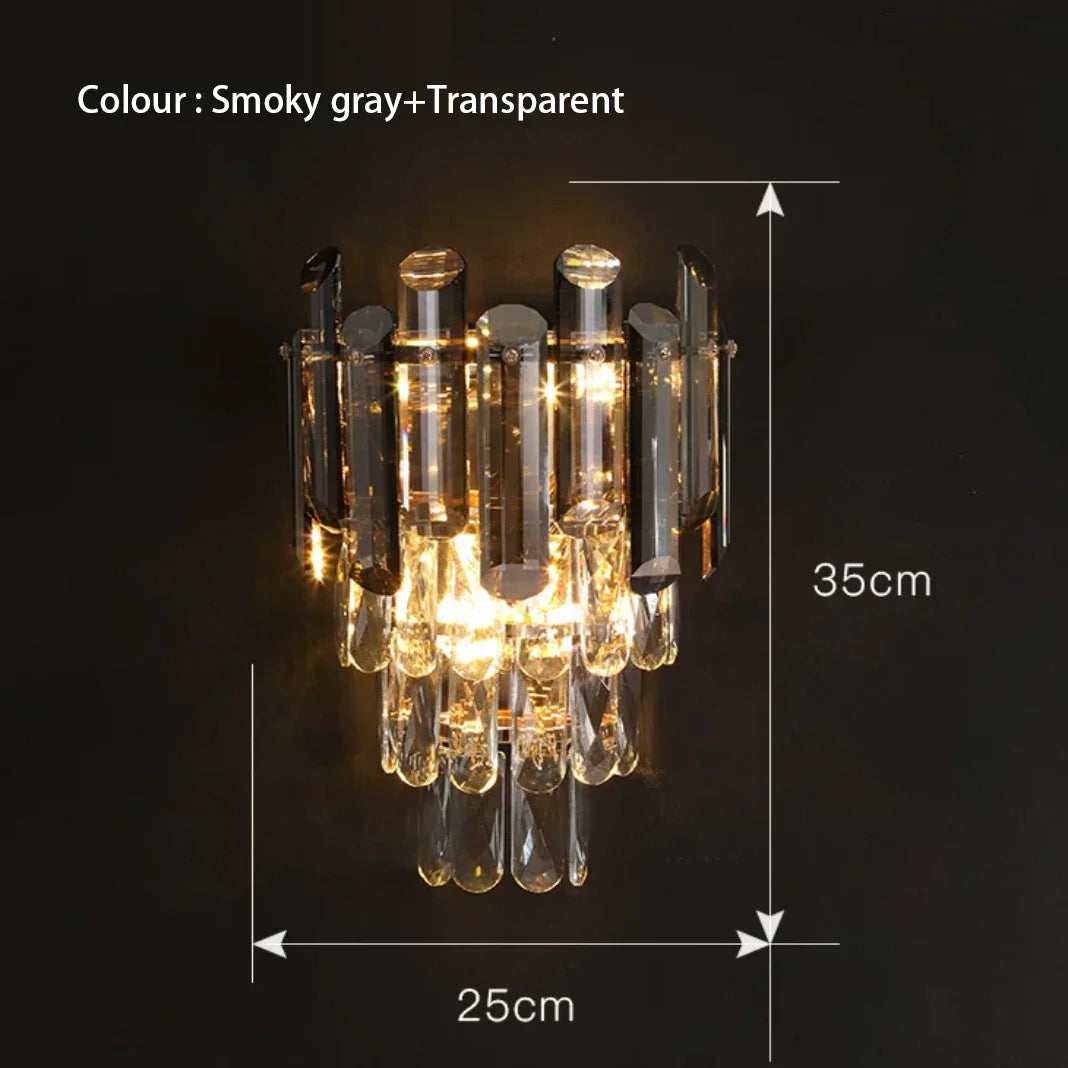 Decorbites™ Graue Glaswandlampe – Moderne Sconce-Leuchte für das Wohnzimmer-Dekor
