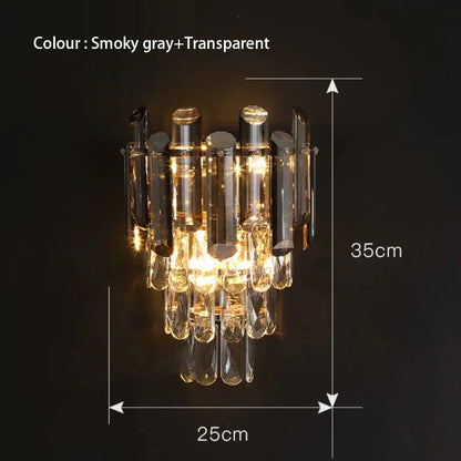 Decorbites™ Graue Glaswandlampe – Moderne Sconce-Leuchte für das Wohnzimmer-Dekor