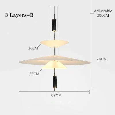 Decorbites™ LED-Akryl-Deckenleuchte als Anhängerlampe für modernes Wohnraum-Dekor-Beleuchtung