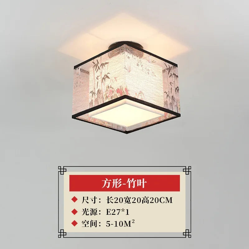 Decorbites™ Lotus Chinesische Kronleuchter Deckenlampe Einfaches Korridor-Gemälde LED-Beleuchtung
