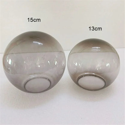 DecorBites™ Glass Shade Replacement for Magic Bean Lighting, 7cm Opening, Smoke Grey Amber Cognac