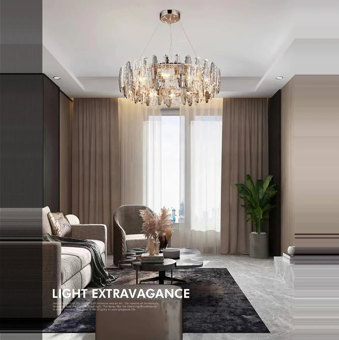 Decorbites™ LED-Blätter-Leuchter: Moderne Wohnzimmer-Dekor-Beleuchtung für Duplex-Drehtreppen