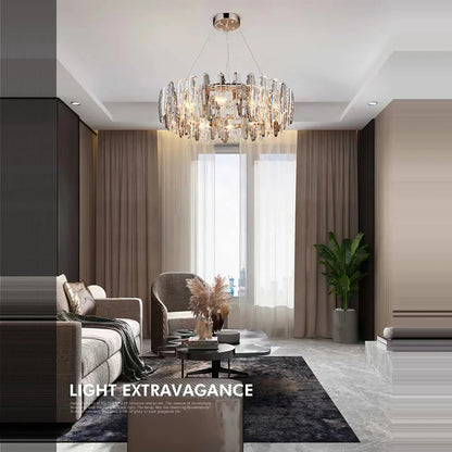 Decorbites™ LED-Blätter-Leuchter: Moderne Wohnzimmer-Dekor-Beleuchtung für Duplex-Drehtreppen