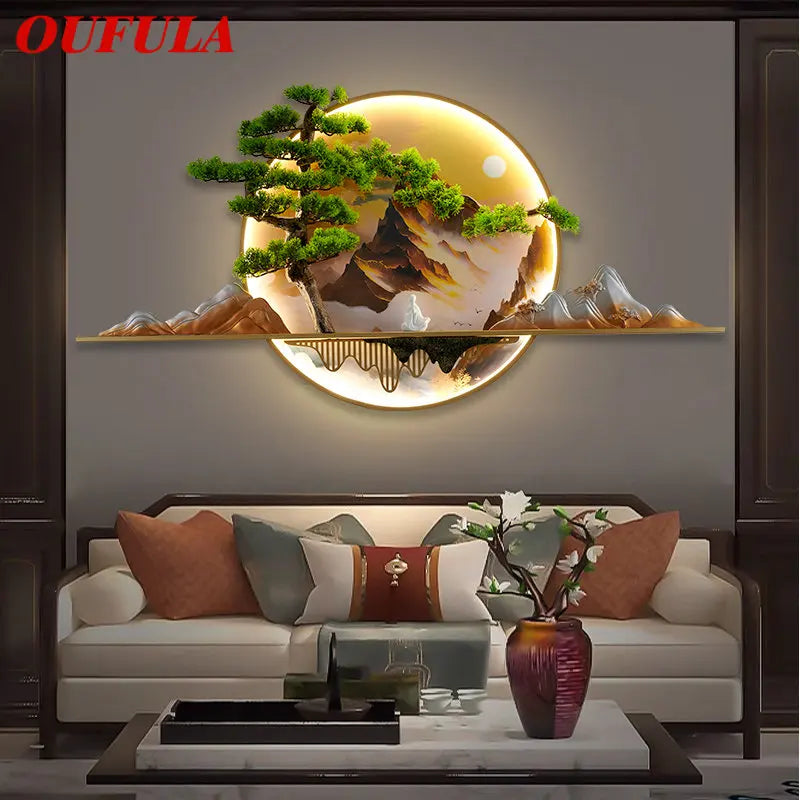 Bronze Chinese Wall Sconce