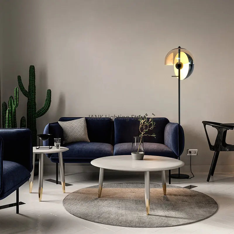 Decorbites™ Glas-Hemisphären-LED-Stehlampen für Schlafzimmer und Wohnzimmer, hochwertige Dekorationsbeleuchtung