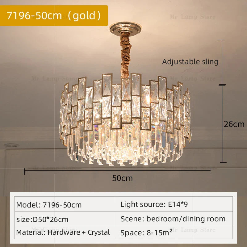 Decorbites™ Kristallleuchter: Postmoderne Lichtluxus für Wohnzimmer, Schlafzimmer, Küche.