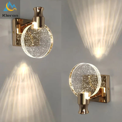 DecorBites™ Crystal LED Wall Lamp for Bedroom Living Room and Bathroom Makeup