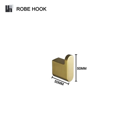 Decorbites™ Gold-Badaccessoires-Set: Handtuchstange, Toilettenpapierhalter, Handtuchhalter, Haken