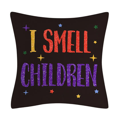 DecorBites™ Halloween Linen Cushion Cover for Living Room Decor and Sofa - Trick or Treat