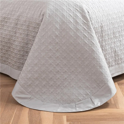 DecorBites™ Egyptian Cotton Quilt Set, Reversible Bedspread, Luxe Coverlet, 3Pcs