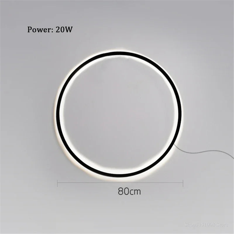 Decorbites™ Designerring LED Wandlampe: Minimalistische nordische Dekorlampe für die Atmosphäre im Wohnzimmer.