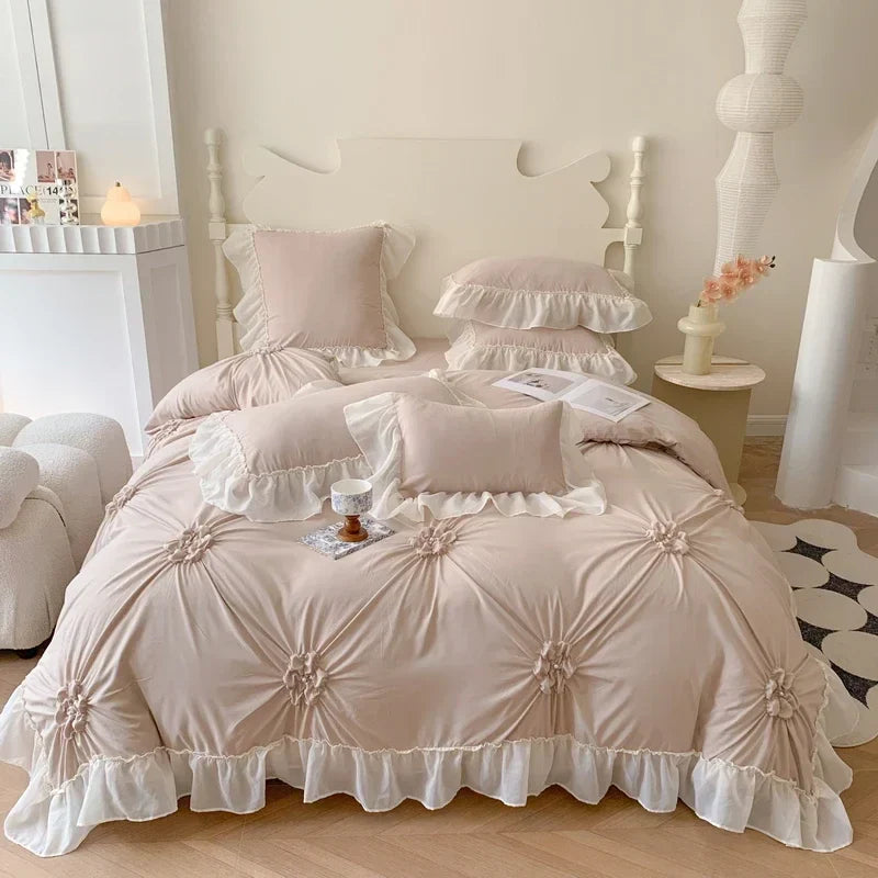 Jacquard Lace Bedding Set