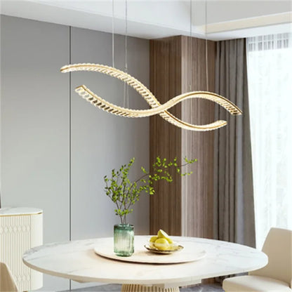 Decorbites™ Crystal-LED-Hängeleuchte: Moderne minimalistische Kronleuchter-Dekoration für Zuhause, Esszimmer und Wohnzimmer