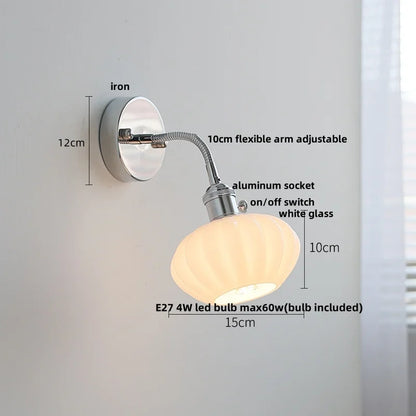 DecorBites™ LED Wall Lamp Sconce with Pull Chain Switch and Flexible Arm