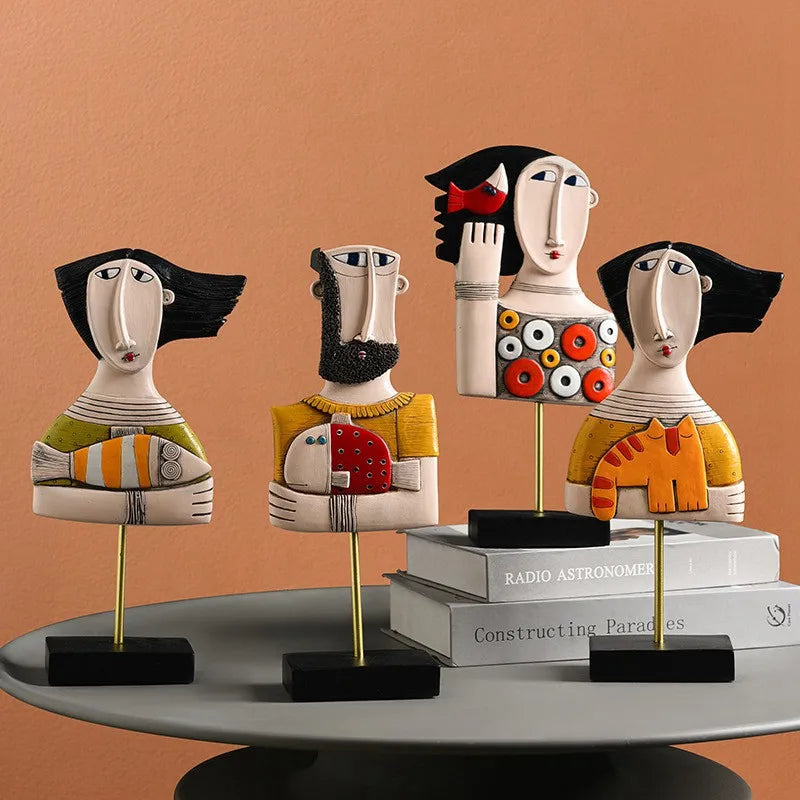 Decorbites™ Abstrakte Menschenstatue Figur für Wohnzimmer Büro Dekoration