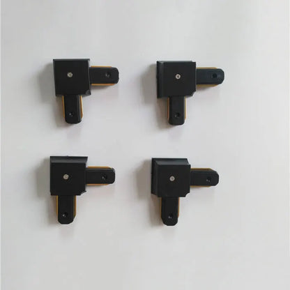 Decorbites™ Decken-Schienen-Verbindungs-Set: Schwarz/Weiß, Gerade/Kreuz, 0,5 m/1 m, 2-adrig