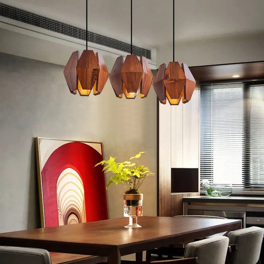 Decorbites™ Japanischer Stil Holz-Hängeleuchten: Zeitlose Eleganz für Ihren Wohnraum