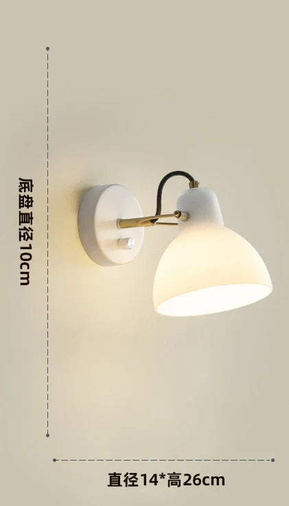 Decorbites™ Japanischer Stil Weißes Glas LED Wandleuchte Verstellbare Beleuchtung