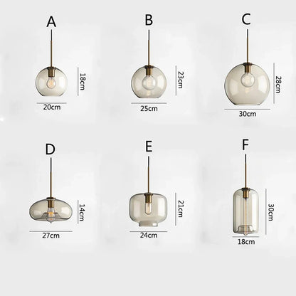 Decorbites™ Glasleuchter: Nordisch minimalistisch, Net Red Design für Restaurant, Bar, Café, Bekleidungsgeschäft.