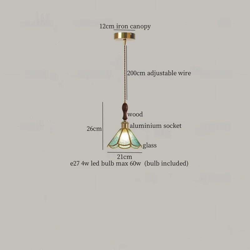Decorbites™ Japanisches Vintage-LED-Glas-Pendant-Licht für die Hausdekoration