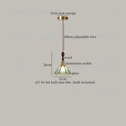 Decorbites™ Japanisches Vintage-LED-Glas-Pendant-Licht für die Hausdekoration