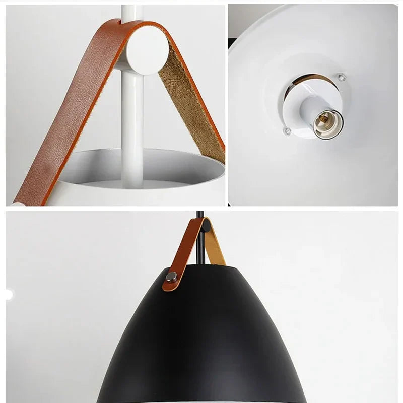 Scandinavian Painted Metal Pendant Light