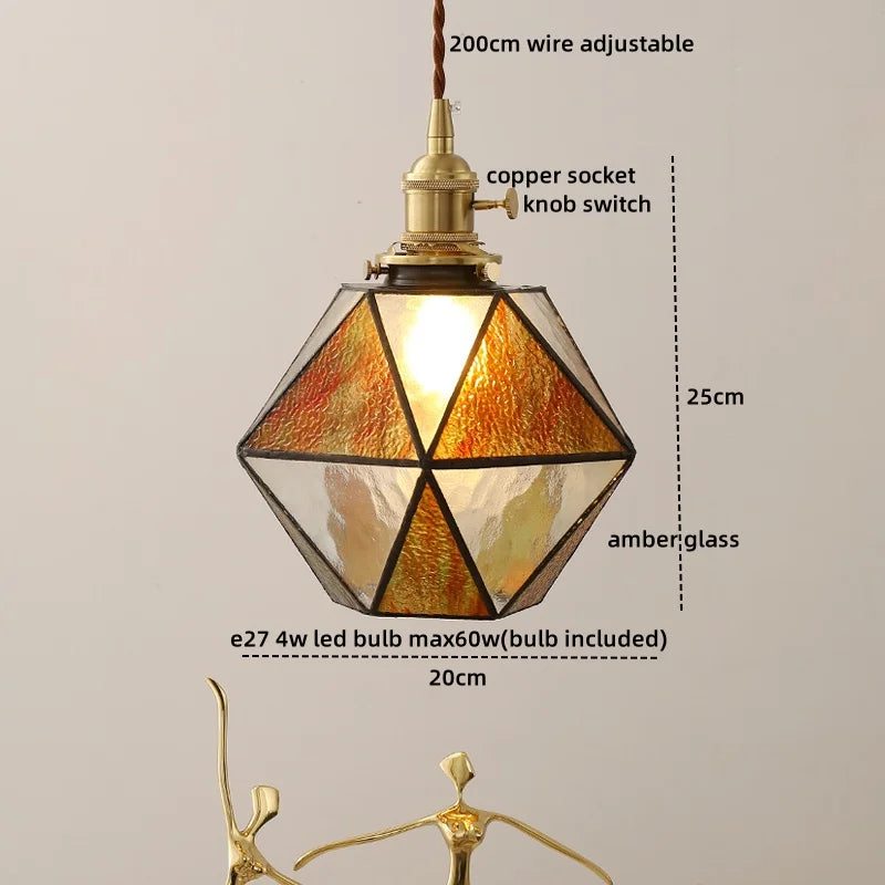 Decorbites™ Grüne Glas-LED-Pendantleuchten Moderne Hängelampe Heimdekoration