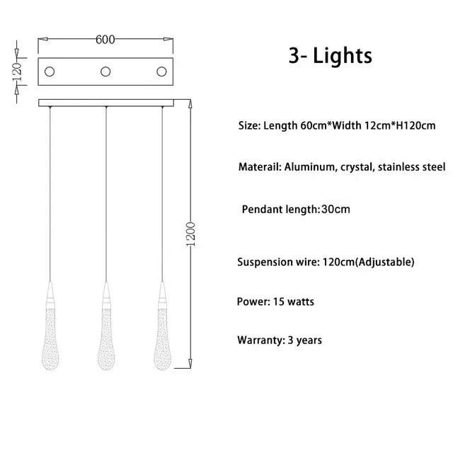 Decorbites™ Kristall-LED-Kronleuchter: Elegante Beleuchtung für Zuhause, Restaurant und Bar