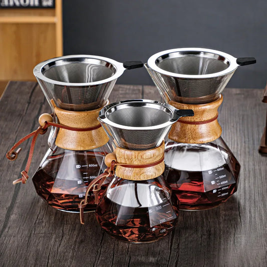 Decorbites™ Diamantglas-Handbrau-Kaffeemaschine für Espressodrip-Tassenbrauen