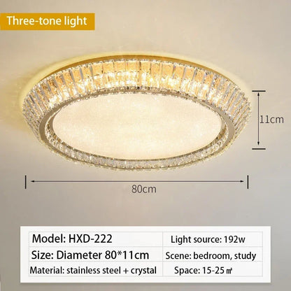 Decorbites™ Gold-Kristallglas-LED-Deckenleuchte für Ess- und Wohnzimmer