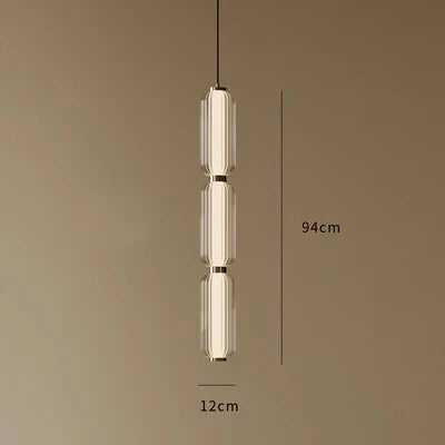 Decorbites™ Glas-Treppenhaus-Pendantleuchte: Amerikanisch-retro-minimalistisches Restaurant-Foyer-Kunstleuchte