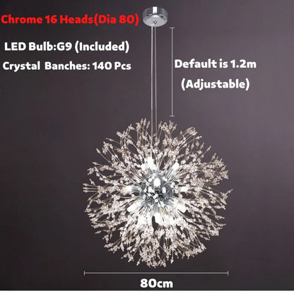 Decorbites™ Dandelion Spark LED-Kronleuchter – Moderne Kunst-Kristalllampen für die Hausdekoration