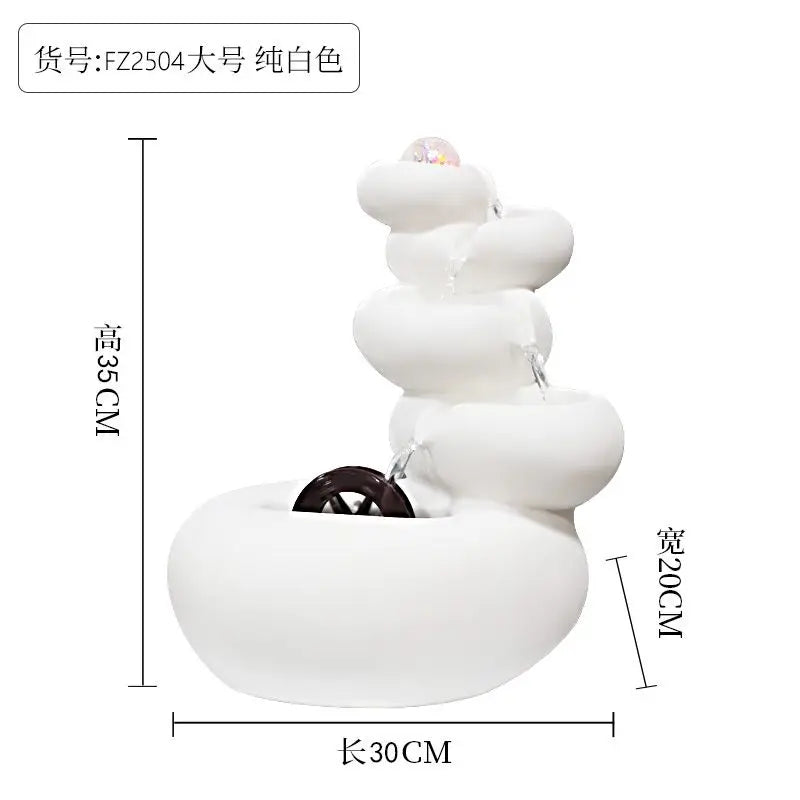 Decorbites™ Zirkulierender Wasserbrunnen zur Dekoration des Wohnzimmers und des Eingangsbereichs