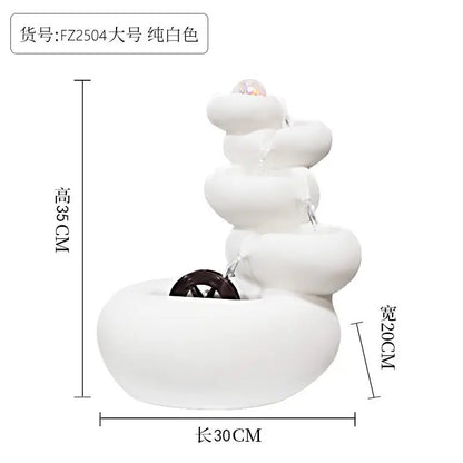 Decorbites™ Zirkulierender Wasserbrunnen zur Dekoration des Wohnzimmers und des Eingangsbereichs