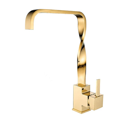 Gold Bathroom Basin Faucet Mixer