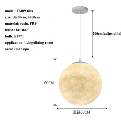 Decorbites™ Sahne-Mond LED-Hängeleuchter: Moderne Beleuchtung für Wohnzimmer, Küche und Schlafzimmer
