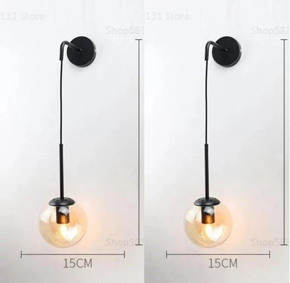 Decorbites™ Glas-Kugeln-Wandlampe – Nordisch-retro LED-Beleuchtungskörper